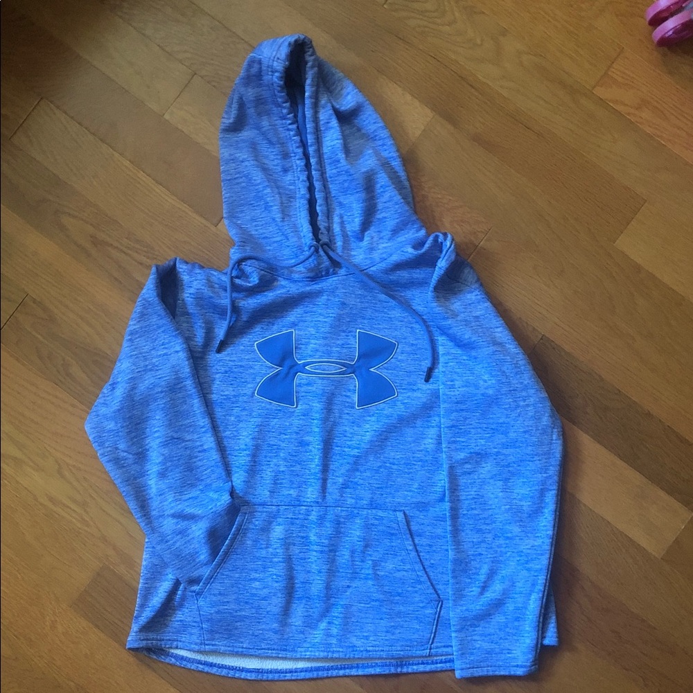 Under Armour Heathered Blue Hooded Pullover